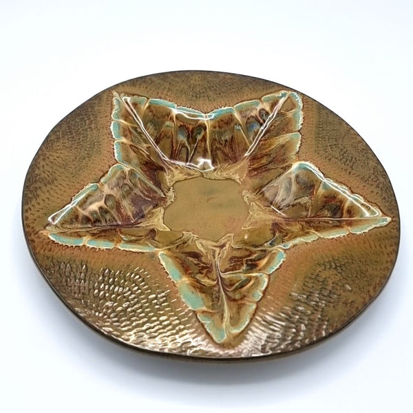 Peacock Cascade Star Dish - FFC216L