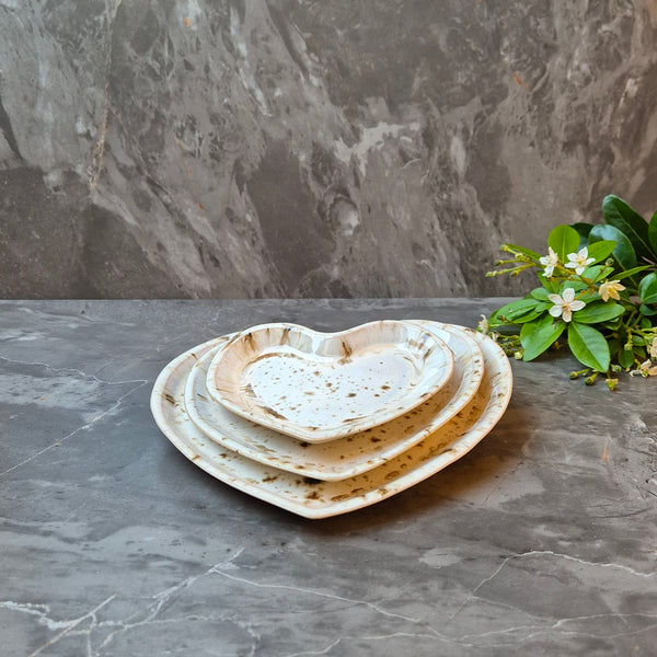 Caramel Latte Trio of stacking Hearts SKU: FFC489